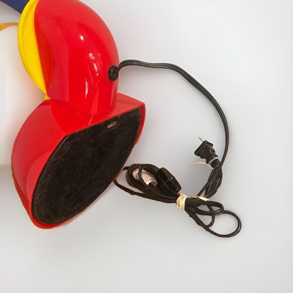 Memphis Milano Gooseneck Desk Lamp Primary Colors Vtg 80s Organizer Sottsass Era - Picture 10 of 10